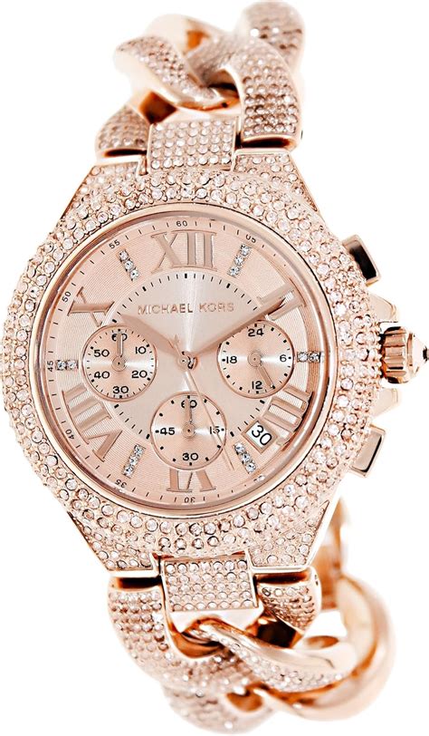 michael kors watch rose gold amazon|rose gold mk watch cheap.